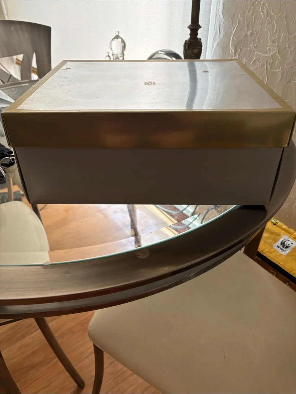Nordstrom Metallic Silver Decorative Storage Box